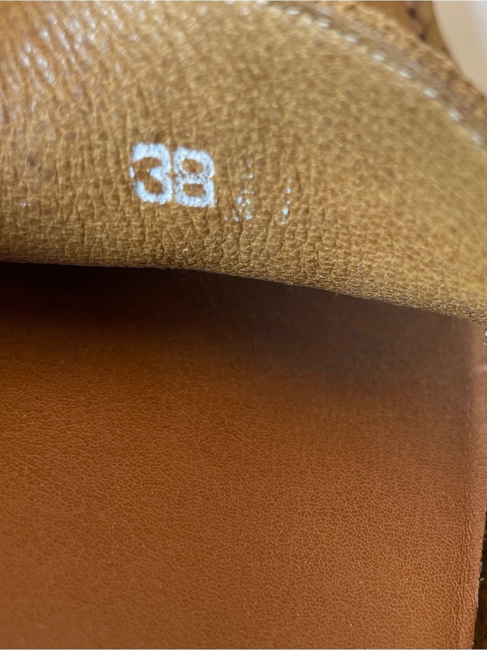 Corello Cognac Pebbled Leather Driving Loafers Women's EU 38, Quiet Luxury Flats - Picture 9 of 9